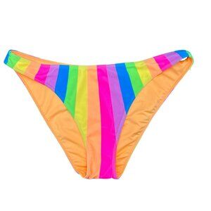Show Me Your Mumu Cozumel Swim Bottom High Side Multicolor Pull-On Bikini Medium